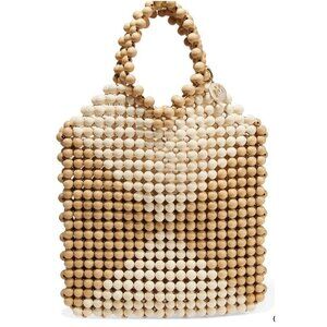 Rosantica Emi Beaded Tote w Pouch and Dust Bag